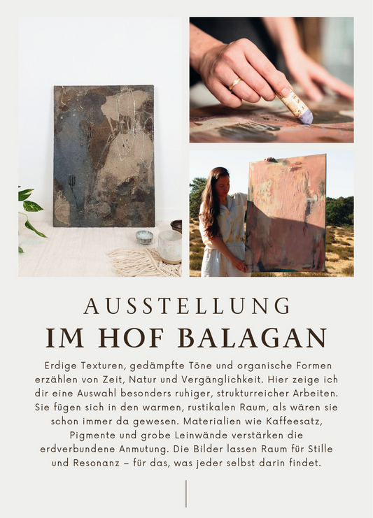 Soloausstellung in Nottuln | erdige abstrakte Kunst von Lola Kuoni