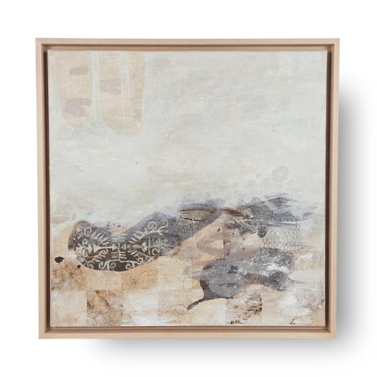 Abstrakte Malerei mit Kaffeefiltern