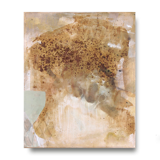 Sediment Serie aus 3 abstrakten Bildern Acryl, Mischtechnik mit Kaffee, pastöse Farbe und feine Linien auf Leinwand. Gerahmt. Nottuln 2026